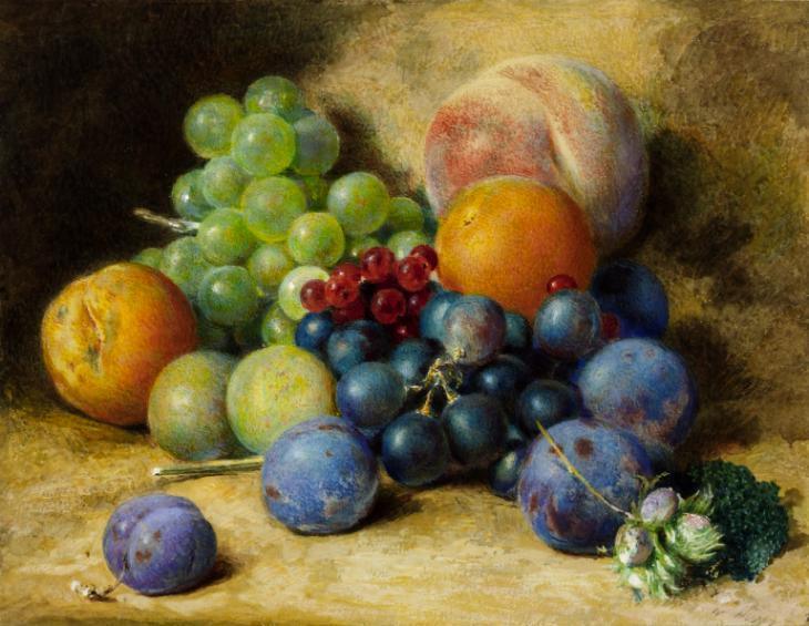 pintura Fruta - William Henry Hunt