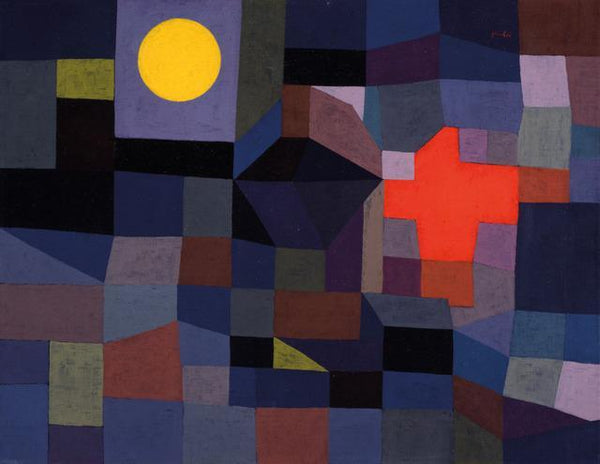 pintura Fuego Luna Llena - Paul Klee