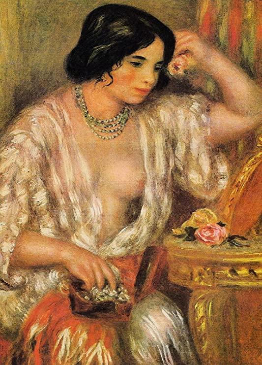 pintura Gabrielle Con Joyas - Pierre-Auguste Renoir