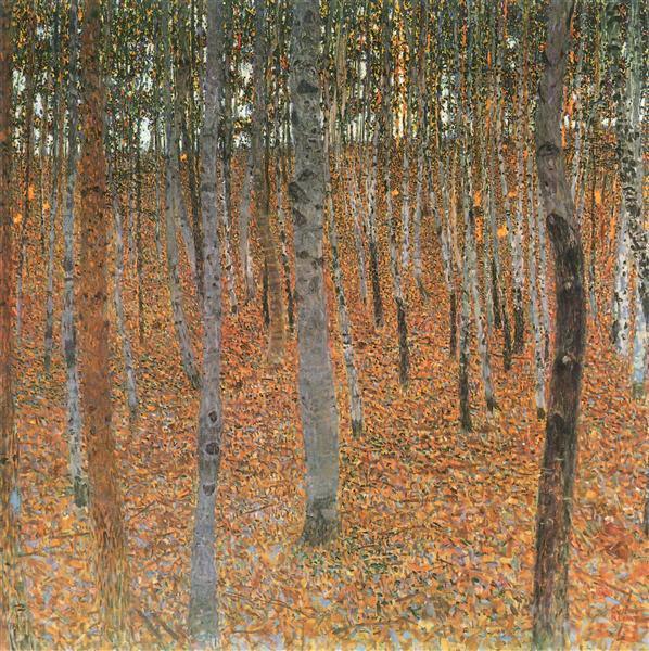pintura Haya Arboleda Yo - Gustav Klimt