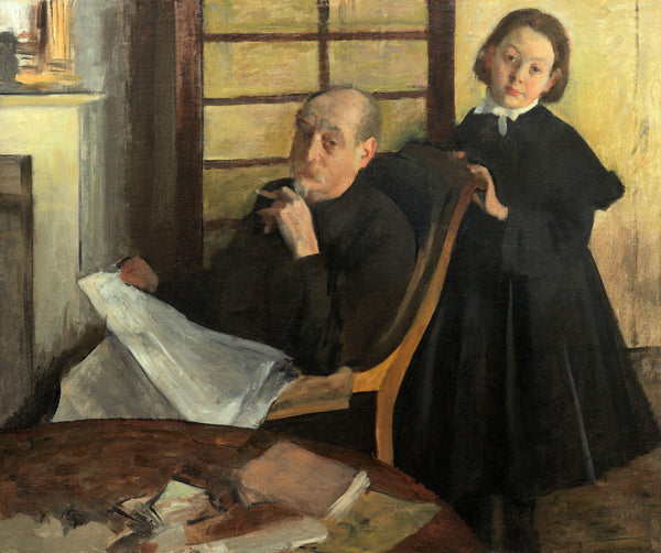 pintura Henri Degas Y Su Sobrina, Lucie Degas - Edgar Degas