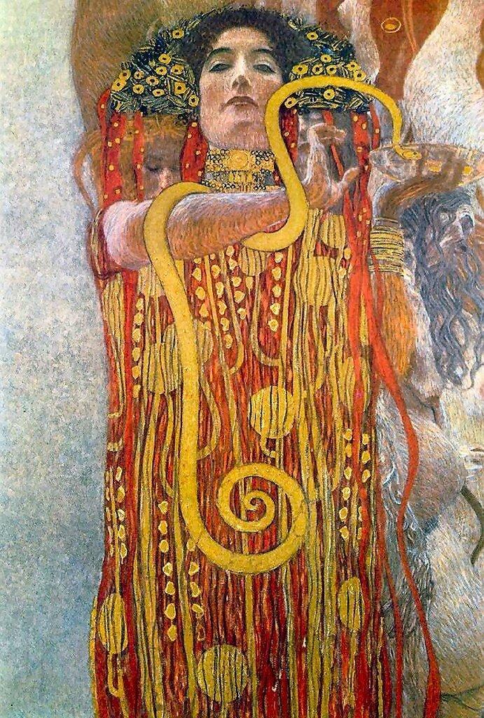 pintura Higiene - Gustav Klimt