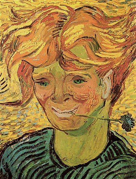 pintura Hombre Joven Con Aciano - Vincent Van Gogh