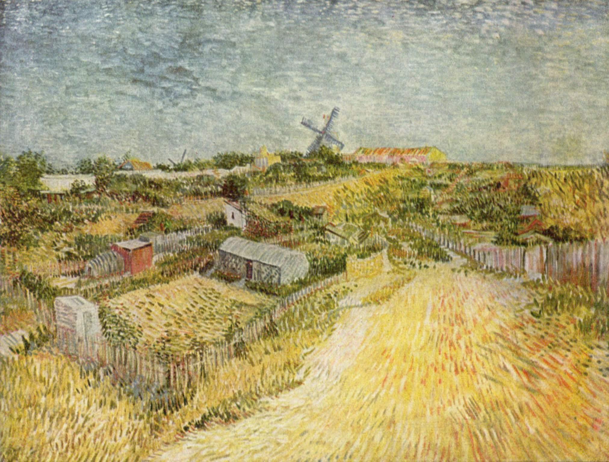 pintura Huertos En Montmartre - Vincent Van Gogh