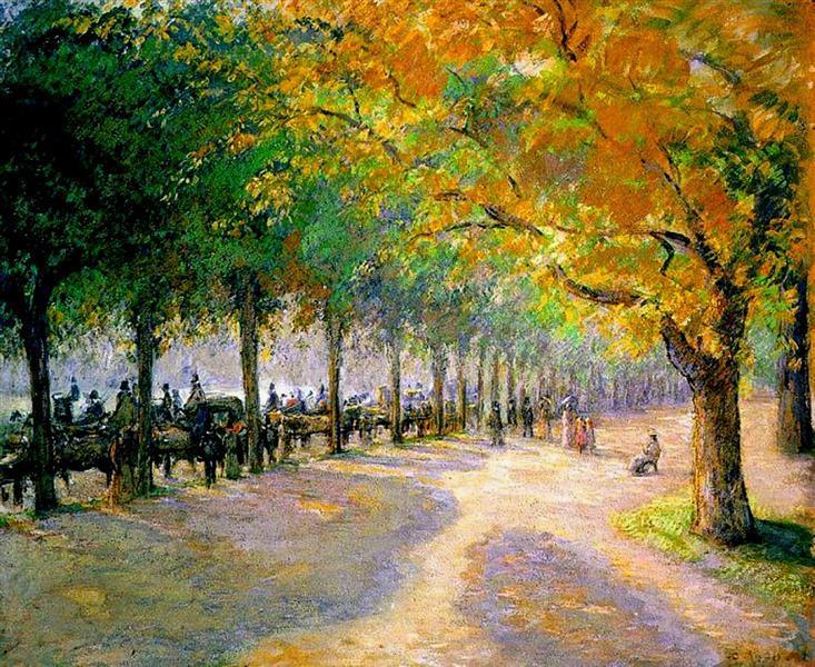 pintura Hyde Park Londres - Camille Pissarro