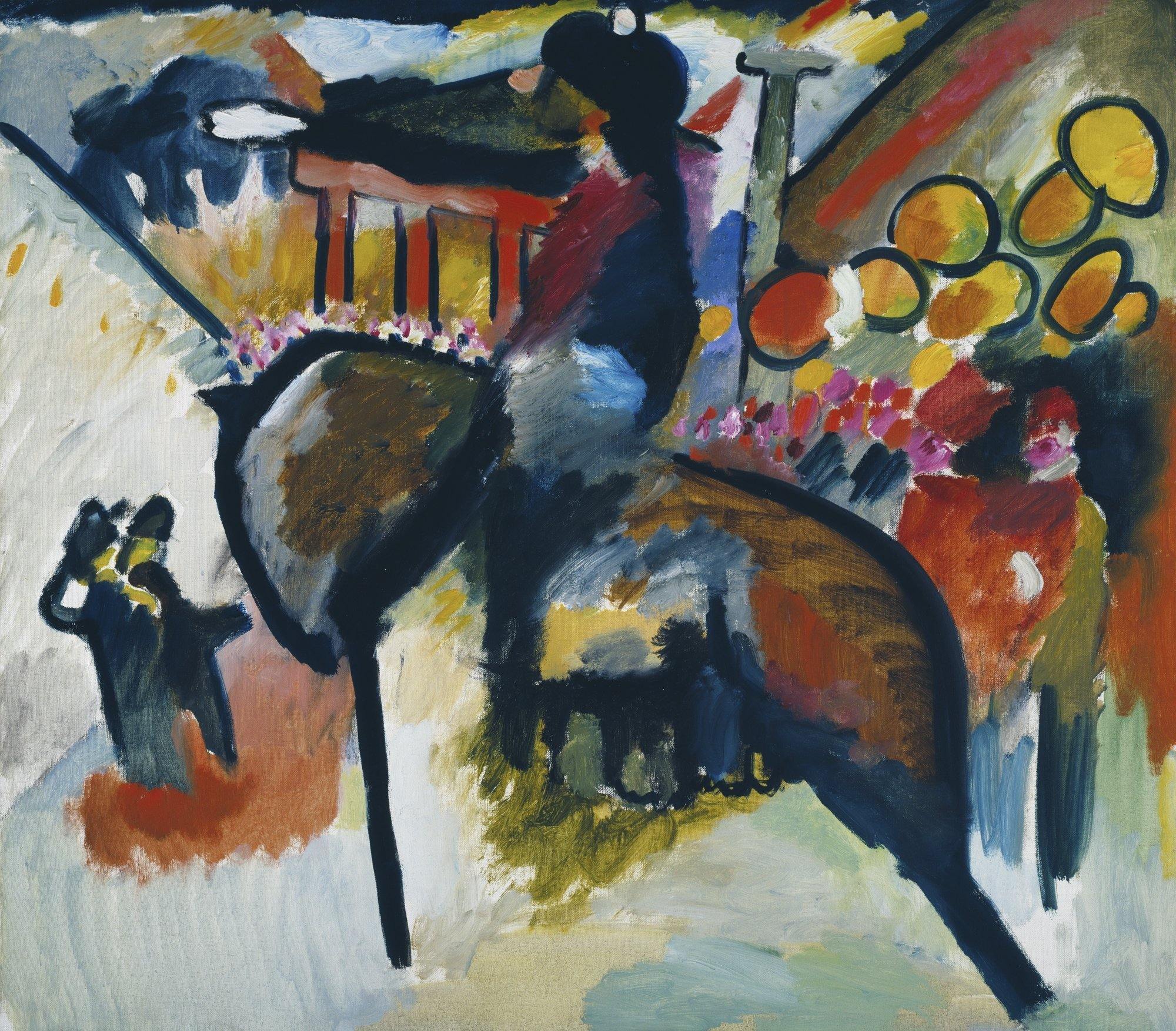pintura Impresión IV, Gendarme - Wassily Kandinsky