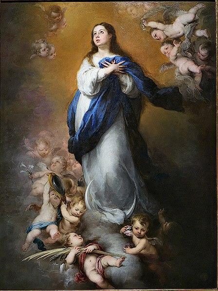 pintura Inmaculada Concepción del Coro, "La Niña" - Bartolomé Esteban Murillo