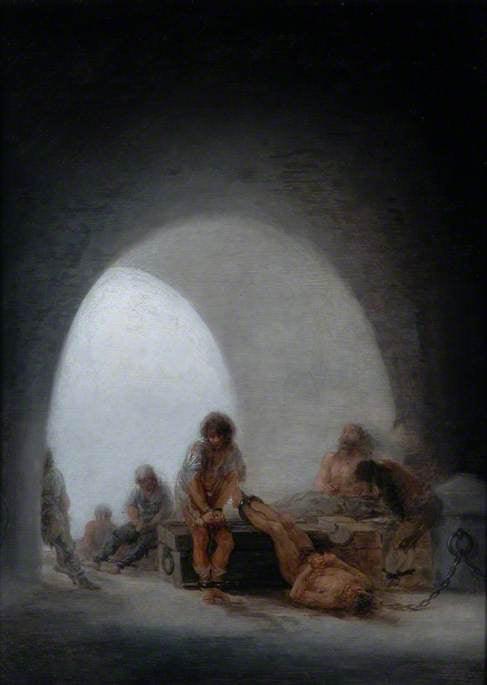 pintura Interior de Cárcel - Francisco Goya