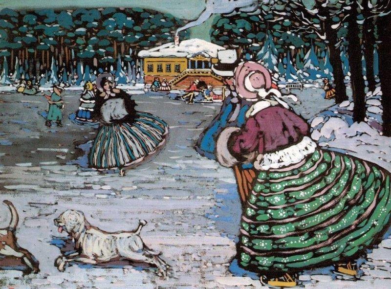 pintura Invierno - Wassily Kandinsky