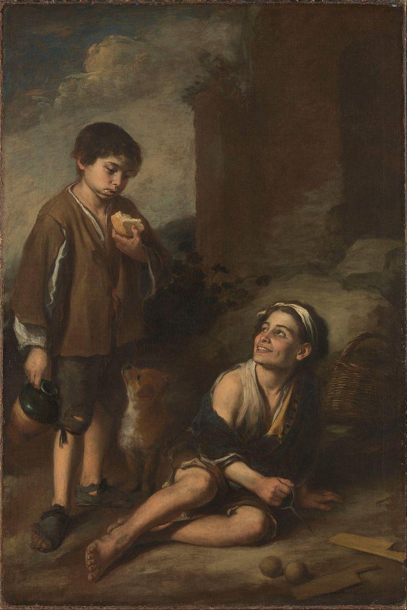 pintura Invitación a un Juego de Argolla - Bartolomé Esteban Murillo