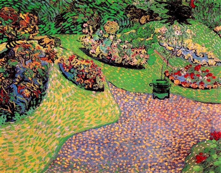 pintura Jardín En Auvers - Vincent Van Gogh