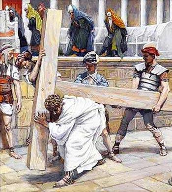 pintura Jesús Llevando La Cruz - James Tissot