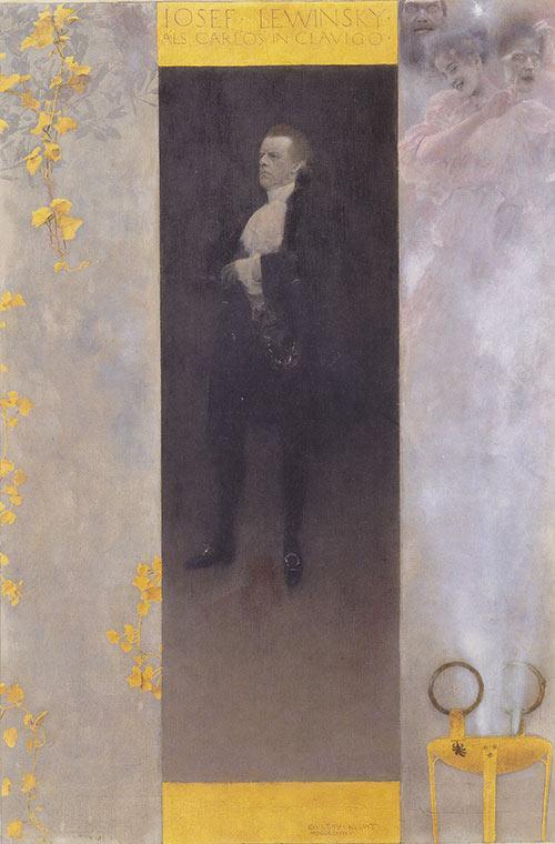 pintura Josef Lewinsky - Gustav Klimt