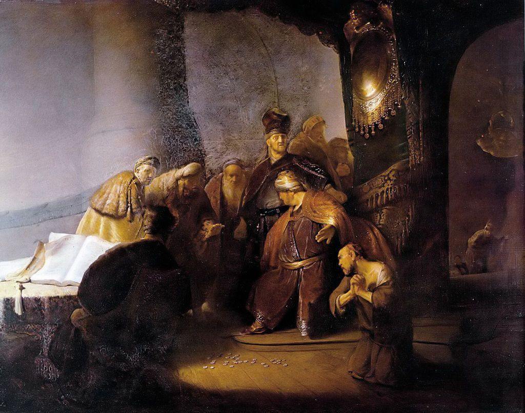 pintura Judas Trae De Vuelta Las 30 Piezas De Plata - Rembrandt