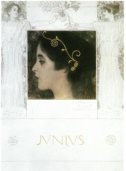 pintura Junio - Gustav Klimt