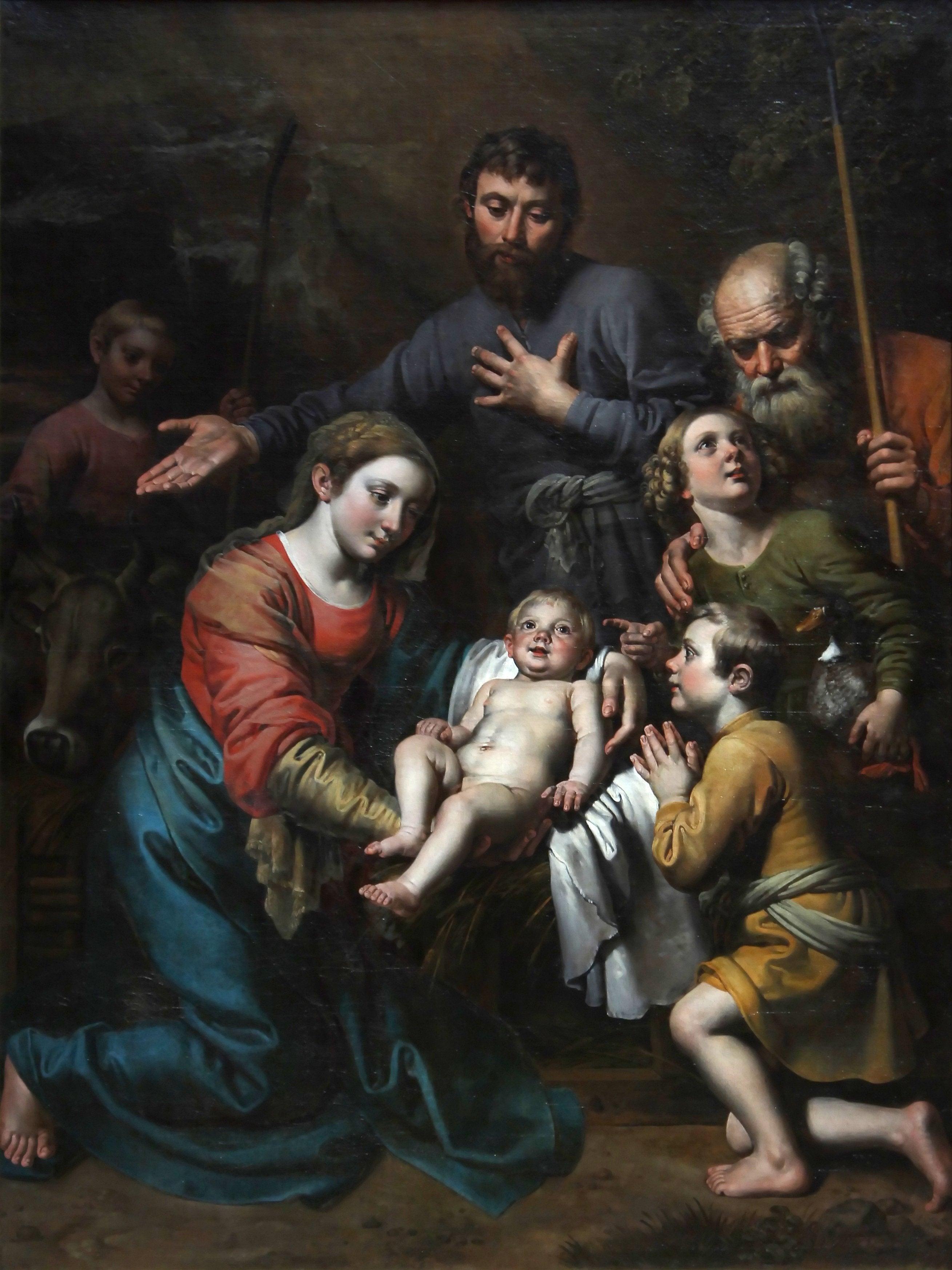 pintura La Adoración De Los Pastores - Theodor Van Loon