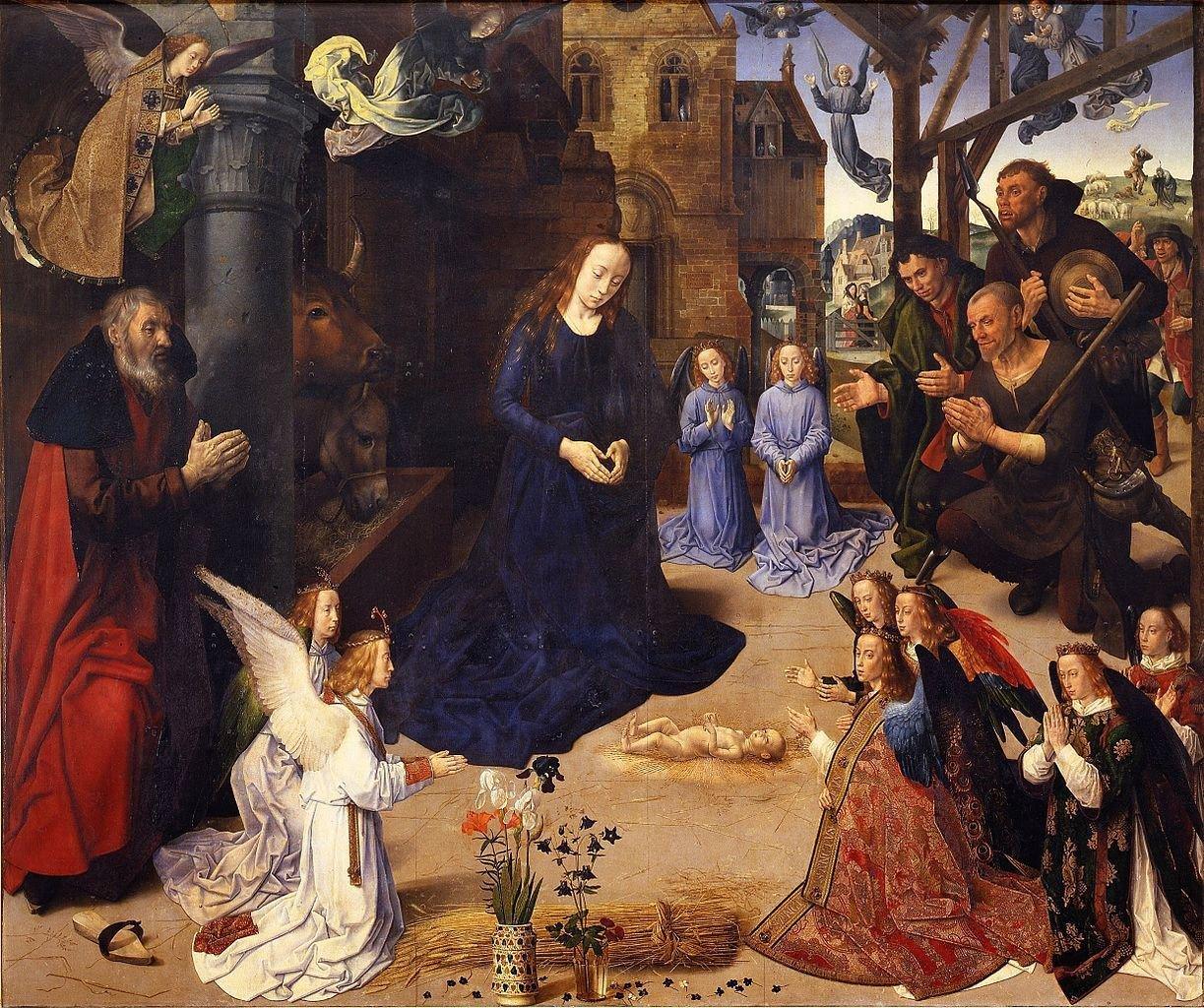 pintura La Adoración De Los Pastores (Portinari) - Hugo Van Der Goes