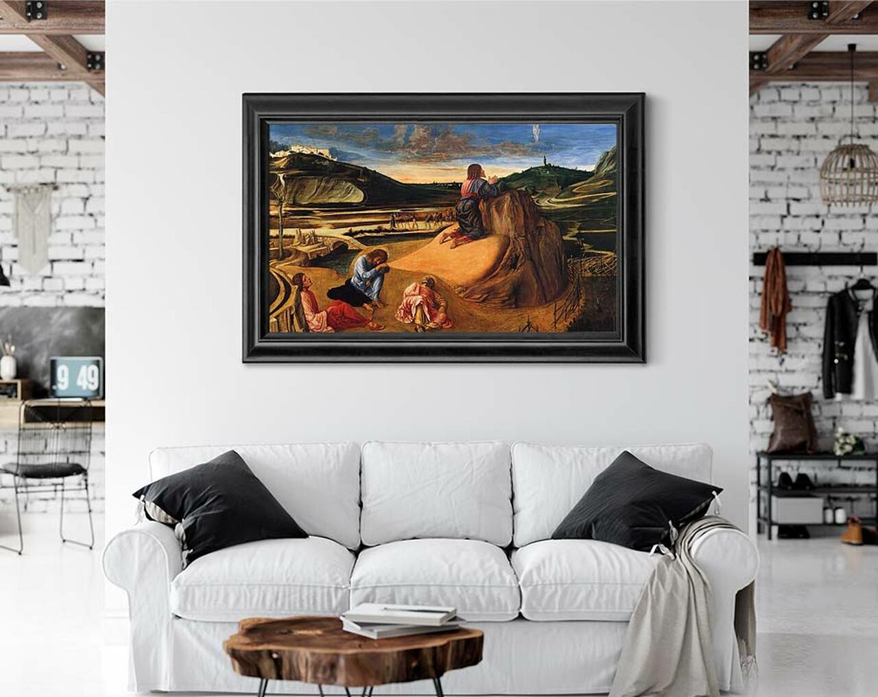 pintura La Agonía en el Jardín (Cristo en el Monte de los Olivos) - Giovanni Bellini