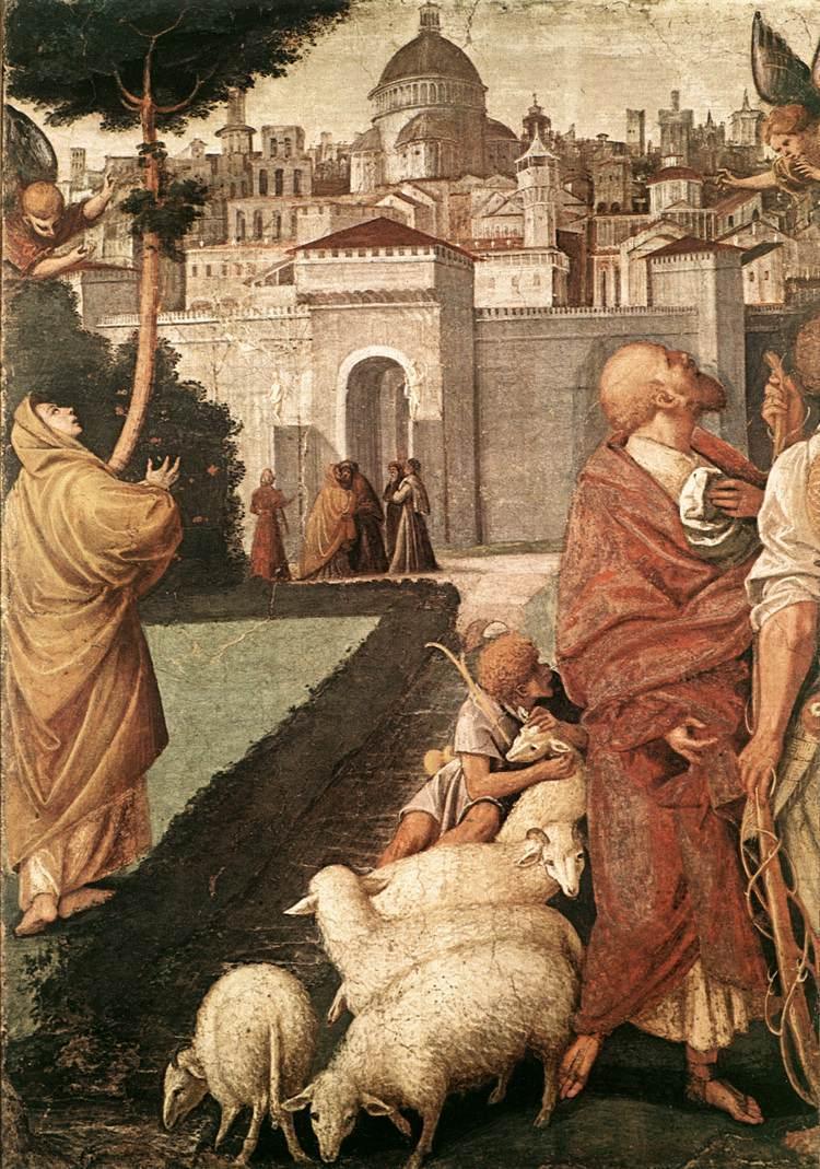 pintura La Anunciación A Joachim Y Anna - Gaudenzio Ferrari