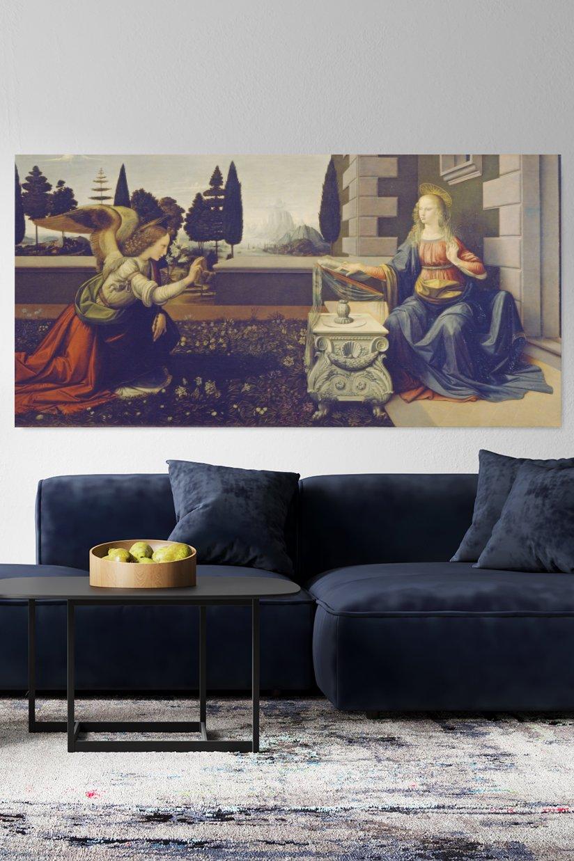 pintura La Anunciación - Leonardo Da Vinci