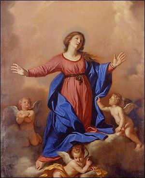 pintura La Asunción De La Virgen - Guercino