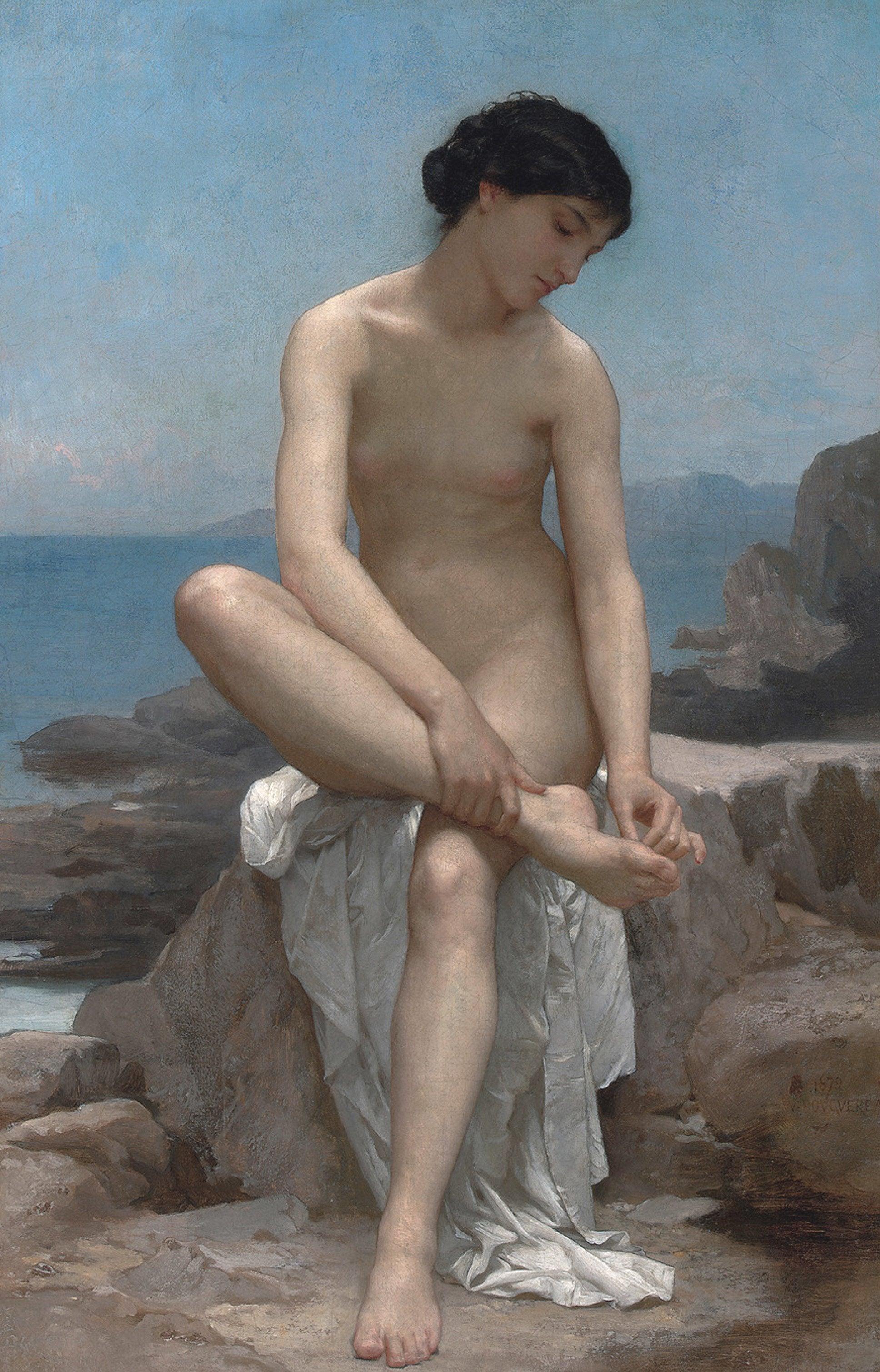 pintura La Bañista - William-Adolphe Bouguereau