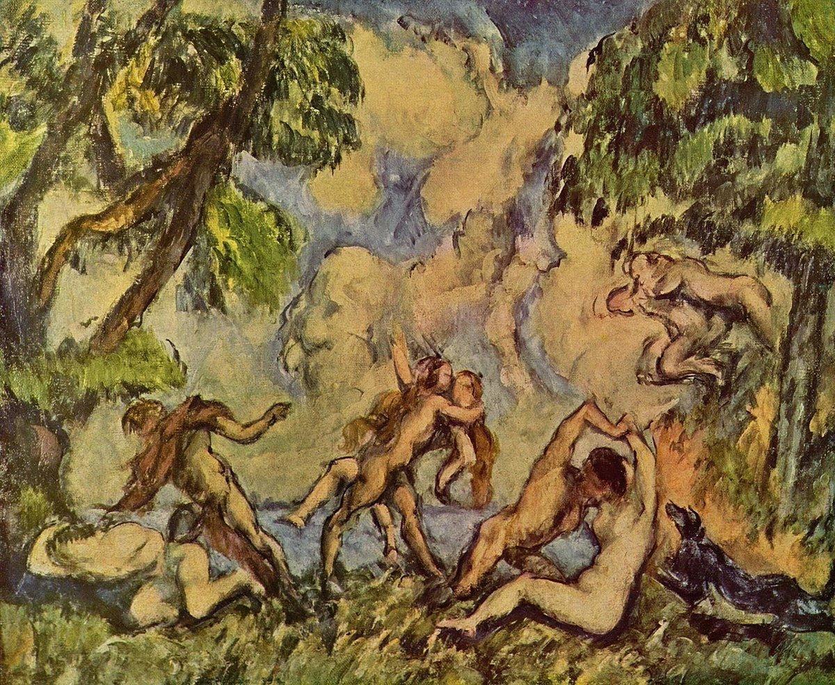 pintura La Batalla Del Amor - Paul Cezanne