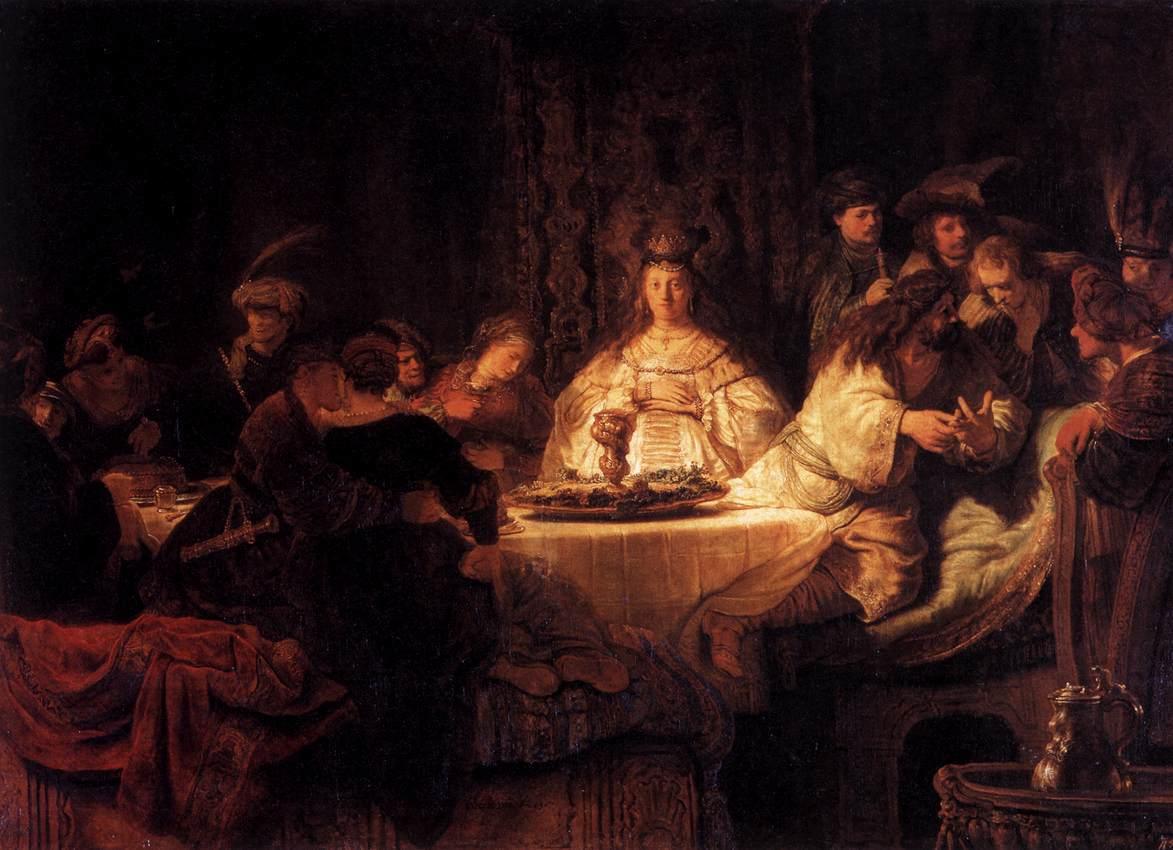 pintura La Boda De Sansón - Rembrandt