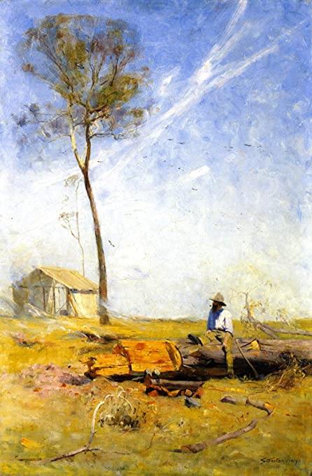 pintura La Cabaña Del Selector (Whelan En El Registro) - Arthur Streeton