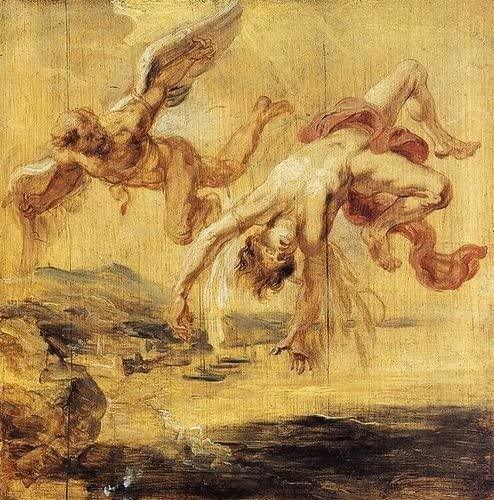 pintura La Caída De Ícaro - Peter Paul Rubens