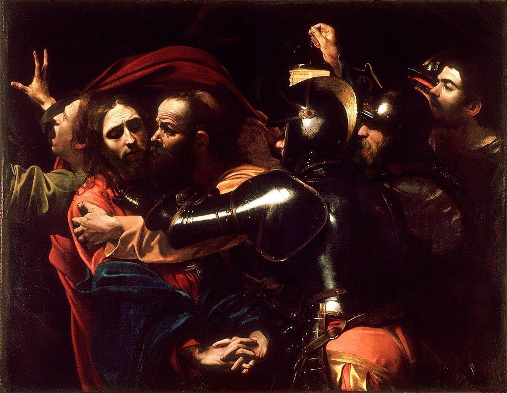 pintura La Captura De Cristo - Caravaggio