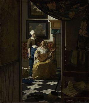 pintura La Carta De Amor - Johannes Vermeer