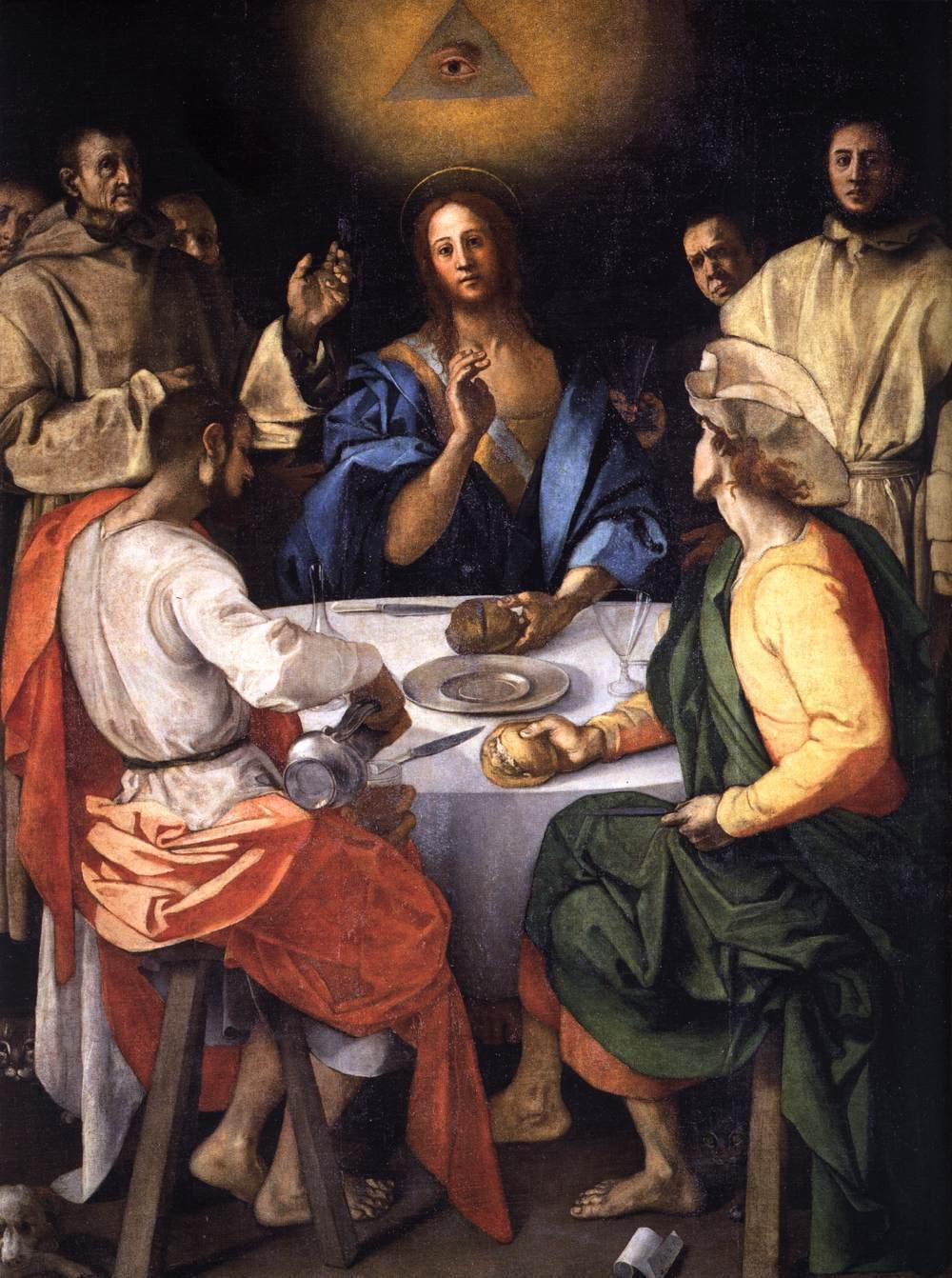 pintura La Cena En Emaús - Jacopo Pontormo