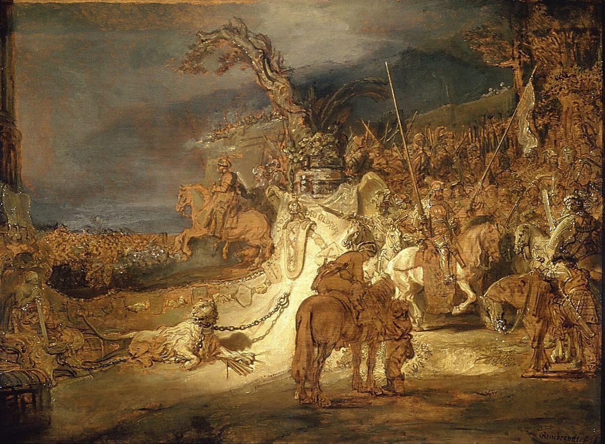pintura La Concordia Del Estado - Rembrandt