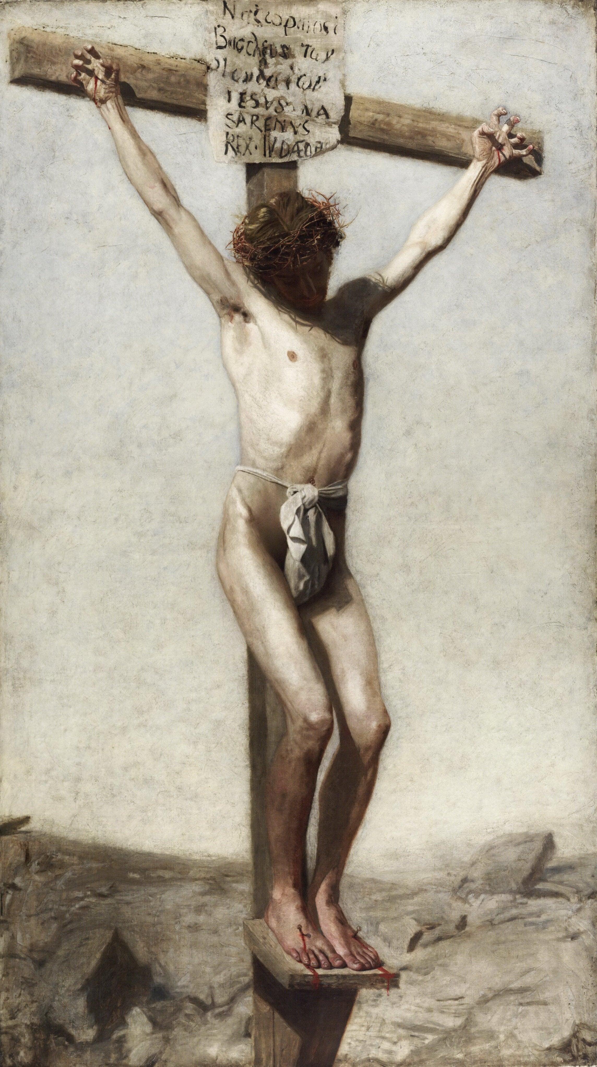 pintura La Crucifixión - Thomas Eakins
