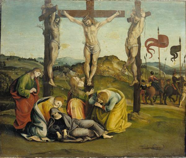 pintura La Crucifixión - Luca Signorelli