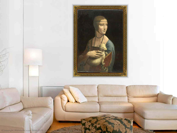 pintura La Dama Del Armiño - Leonardo Da Vinci