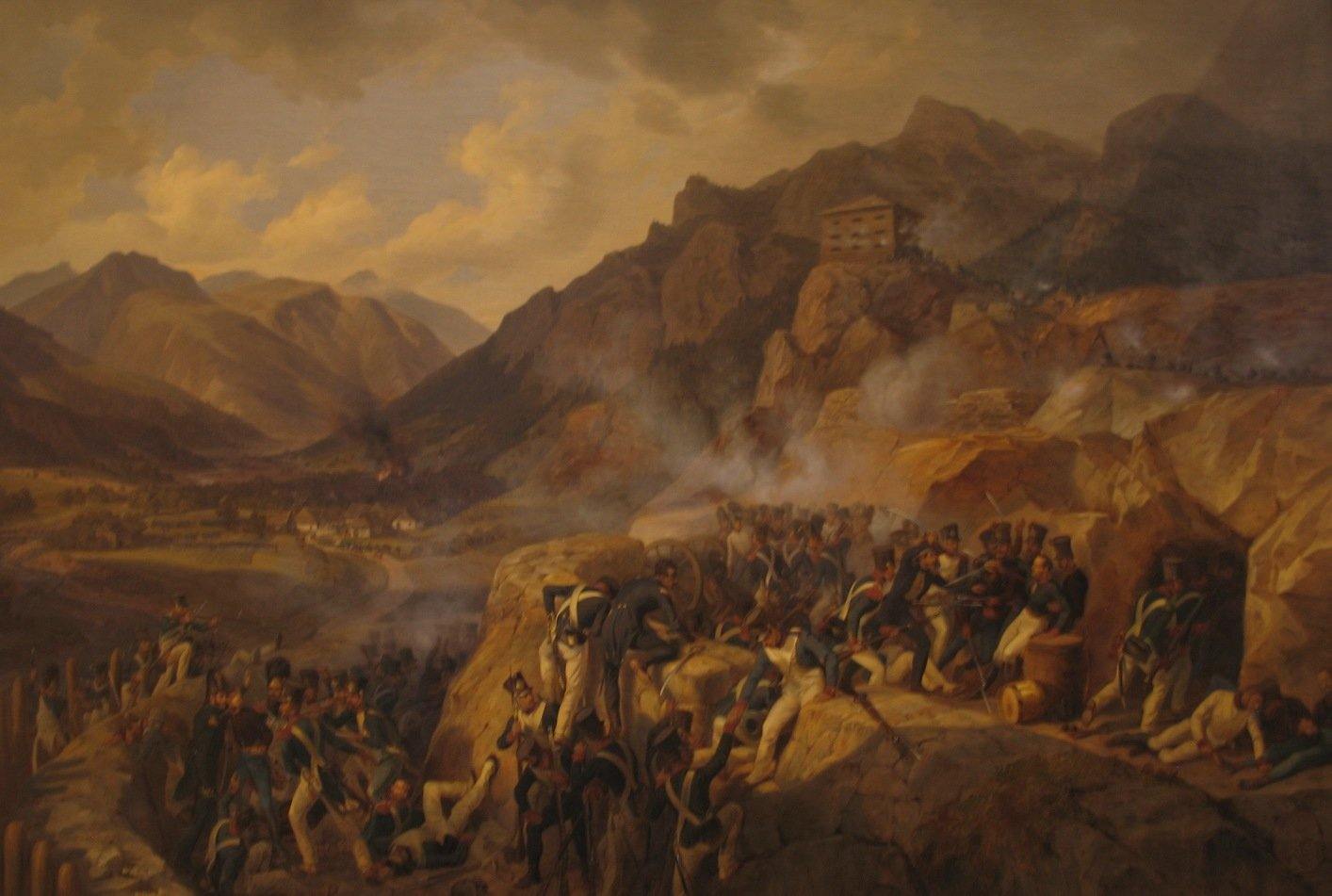 pintura La Defensa Del Fortín De Malborgeth - Adam Albrecht