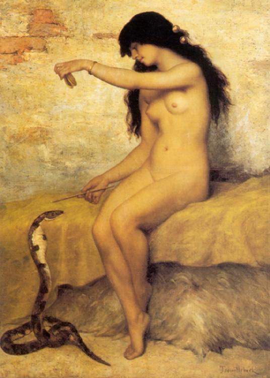 pintura La Desnuda Encantadora De Serpientes - Paul Trouillebert