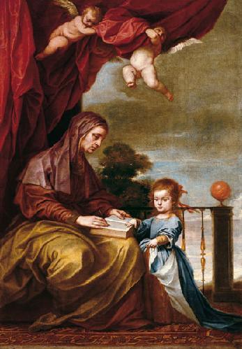 pintura La Educación De La Virgen - Alonzo Cano
