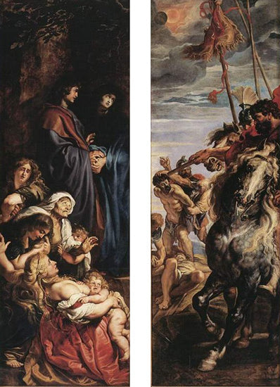 Højden af ​​korset (højre panel)