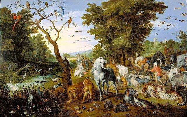 pintura La Entrada De Los Animales En El Arca De Noé - Jan Brueghel El Viejo