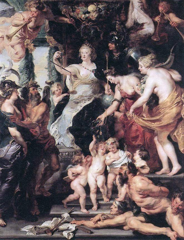 pintura La Felicidad De La Regencia - Peter Paul Rubens