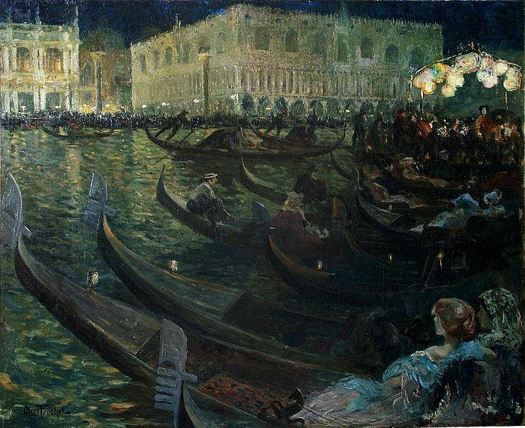pintura La Festa Del Redentore, Venecia - Abel