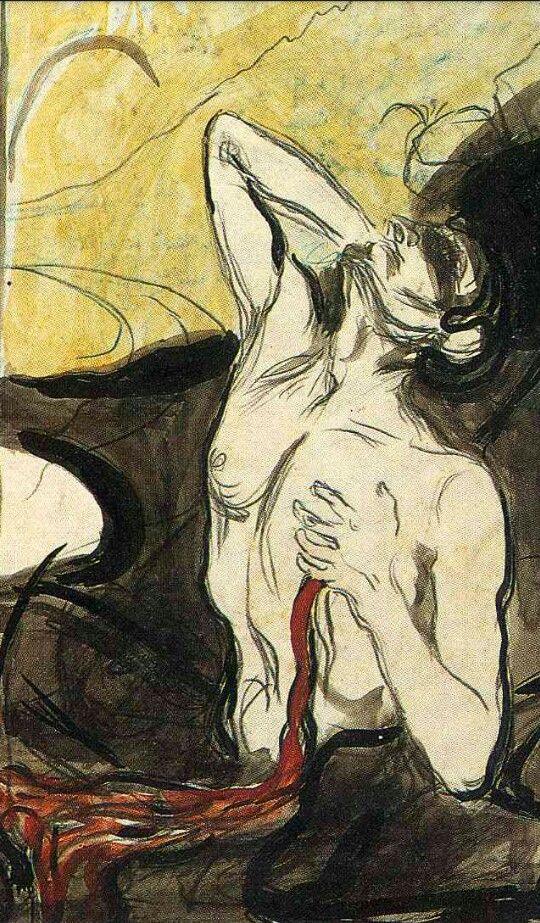 pintura La Flor Del Dolor - Edvard Munch