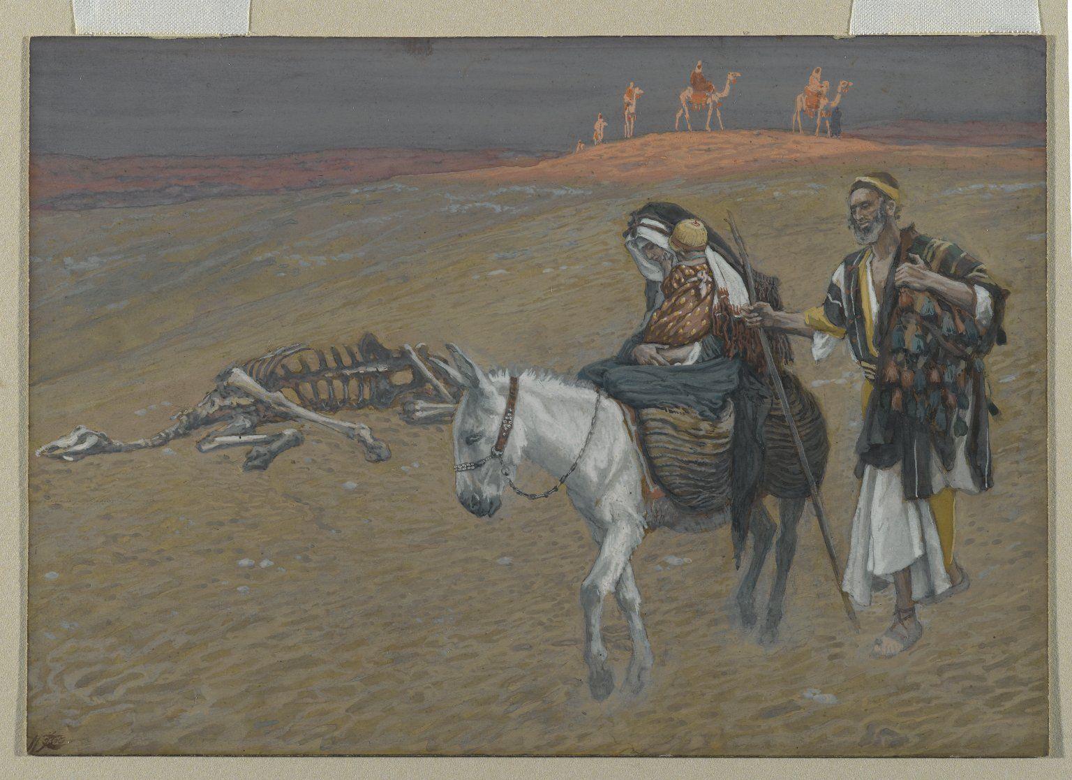 pintura La Huida A Egipto - James Tissot