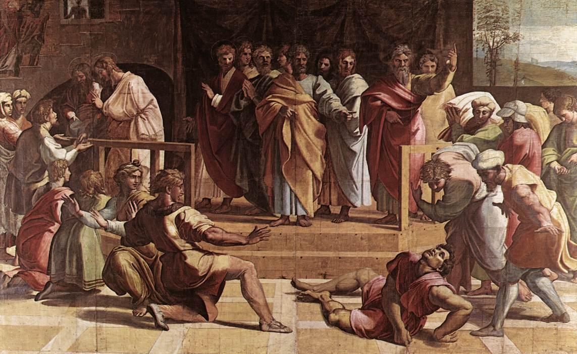 pintura La Muerte De Ananías - Rafael