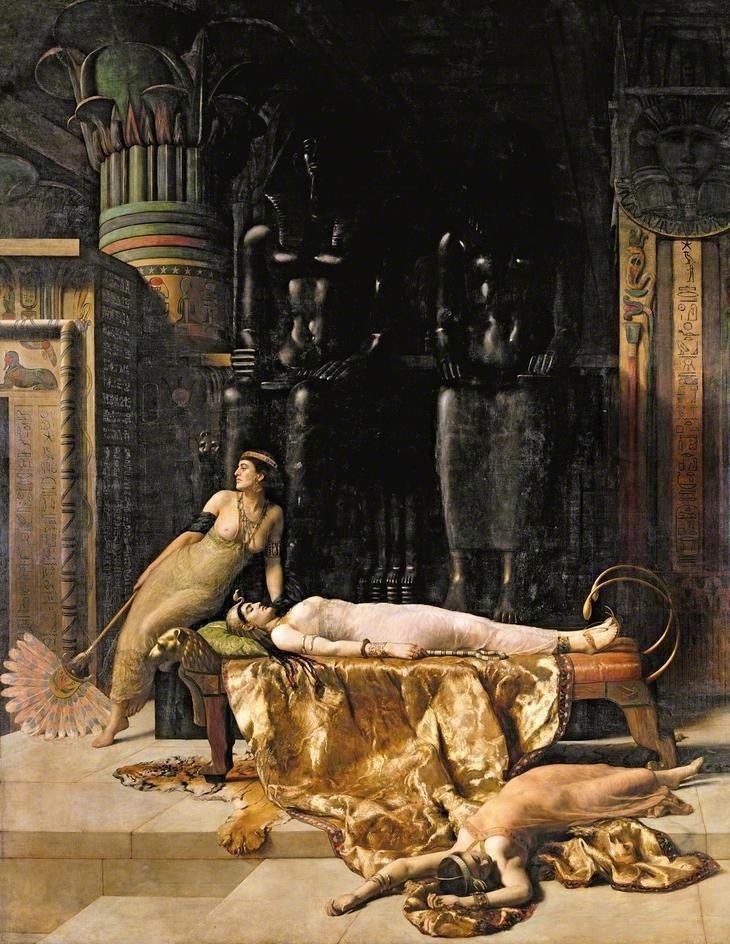 pintura La Muerte De Cleopatra - John Collier