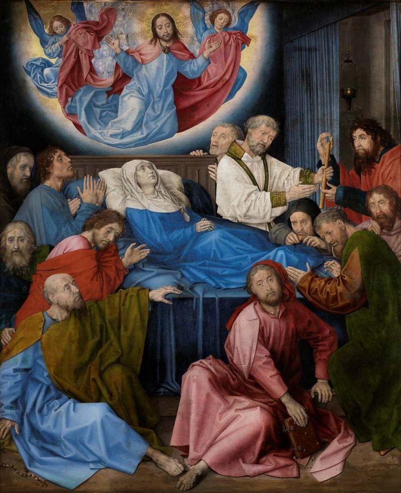 pintura La Muerte De La Virgen - Hugo Van Der Goes