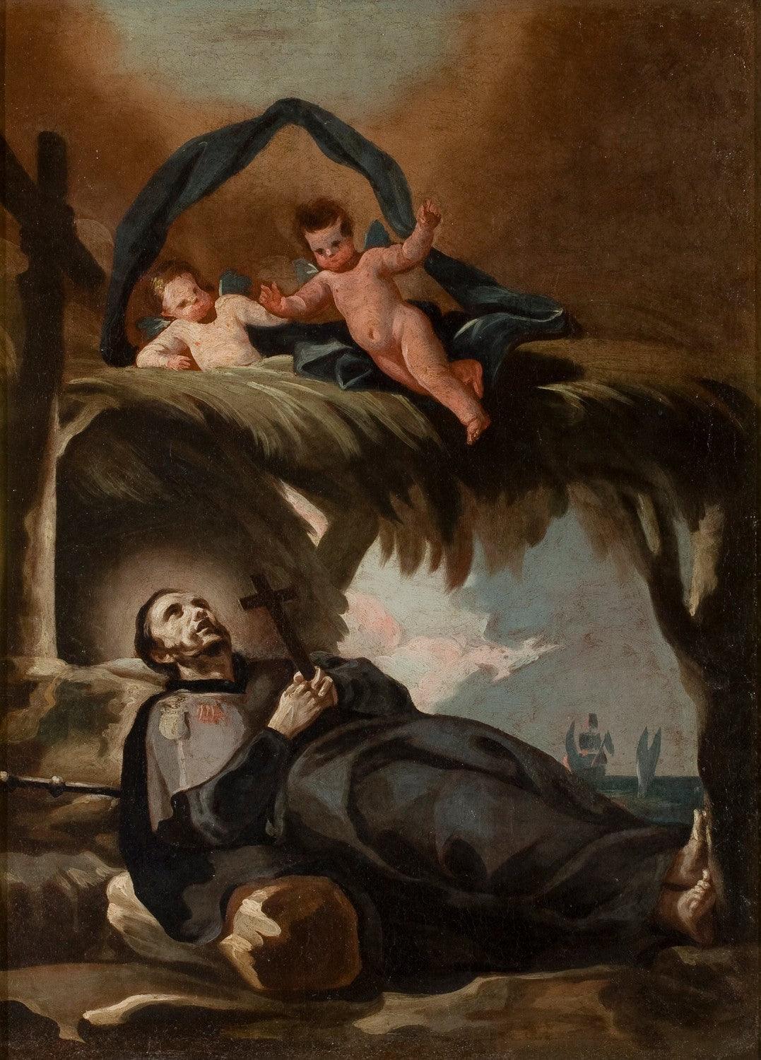 pintura La Muerte de San Francisco Javier - Francisco Goya